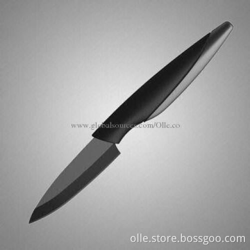 3-inch Black Blade Ceramic Paring Knife, B075B